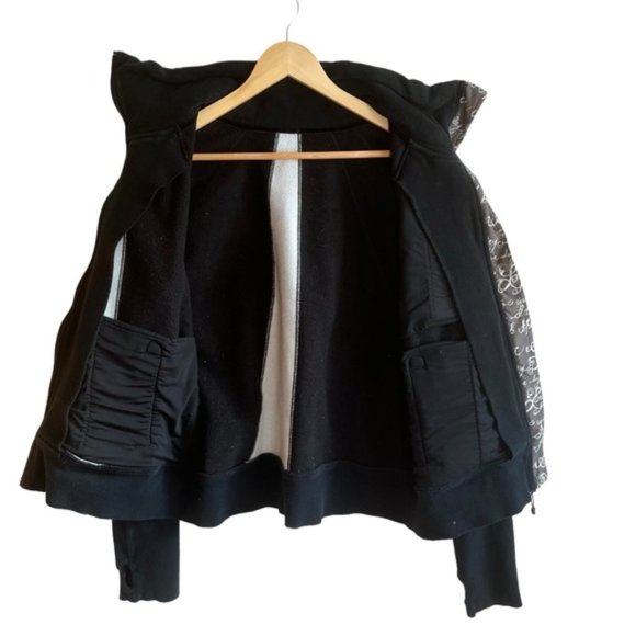 Lululemon Jacket Size 12 Black High Collar - Picture 14 of 15